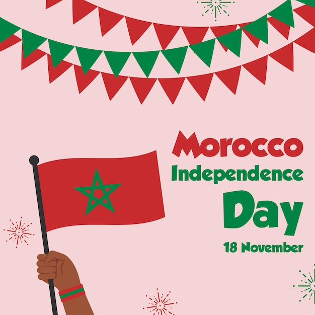 Uniendo corazones para la celebración de la independencia de Marruecos