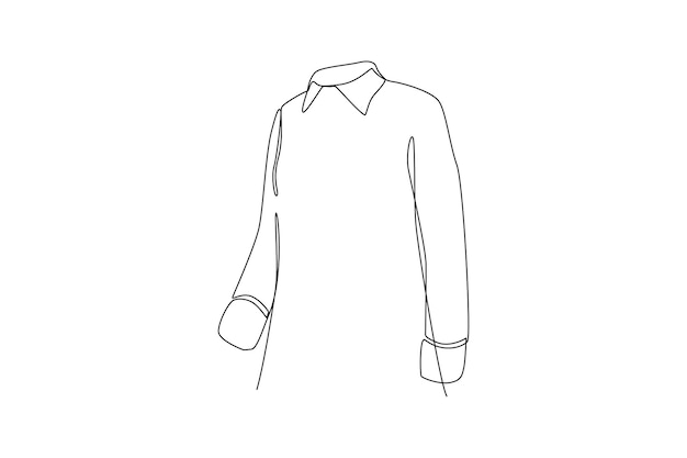 Uniforme de oficina educado para damas profesión de trabajo profesional y concepto minimalista de uniforme Diseño de dibujo de líneas continuas ilustración gráfica vectorial