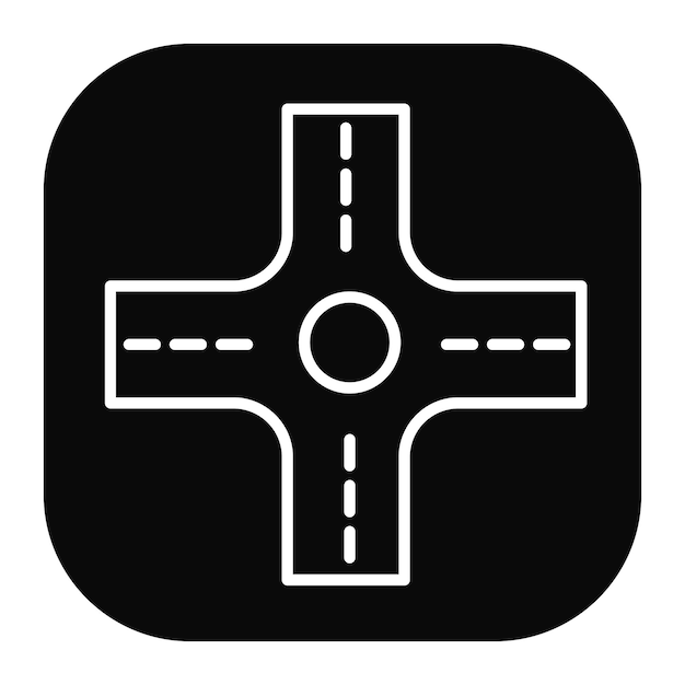 Unirse al icono de la carretera