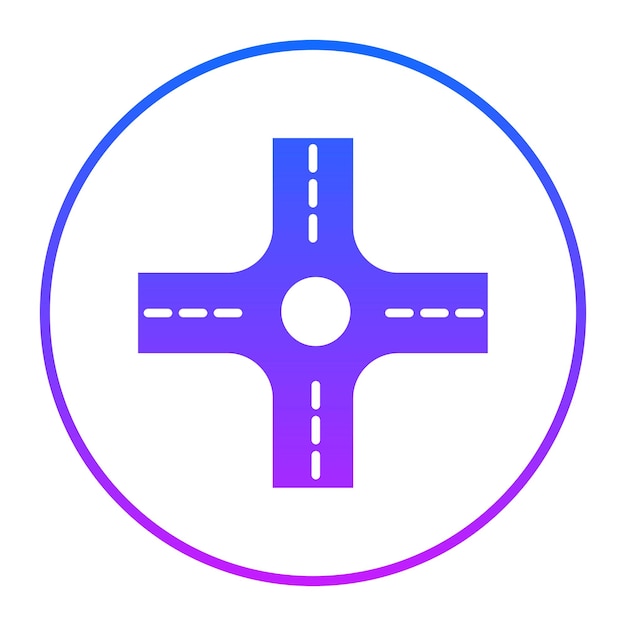 Unirse al icono de la carretera