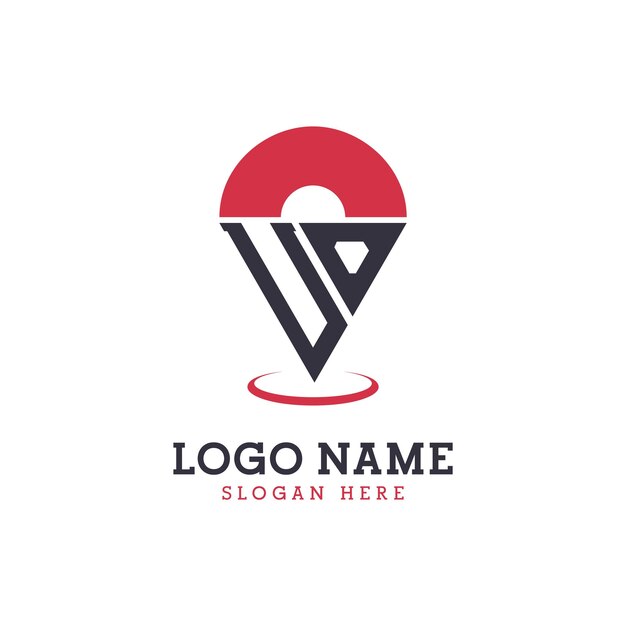 UO Location Icon Design Logotipo moderno de UO Pinpoint para aplicaciones de mapas de navegación y negocios basados en la ubicación