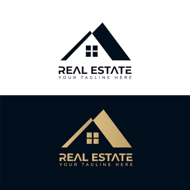 Urban Real Estate Logo with Modern House and City Icon