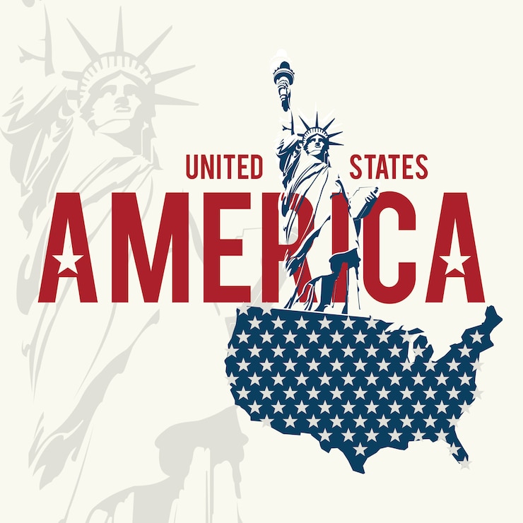 Vector usa diseño sobre fondo blanco