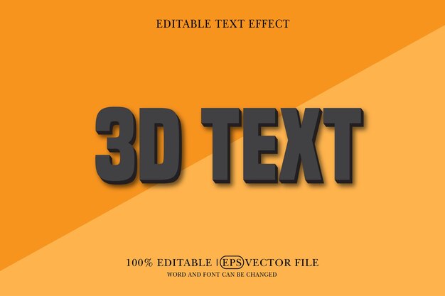 Usando esta plantilla de efecto de texto editable, cree texto en 3D