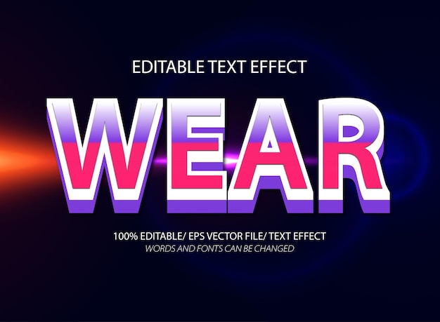 Usar efecto de texto editable y estilo de texto editado
