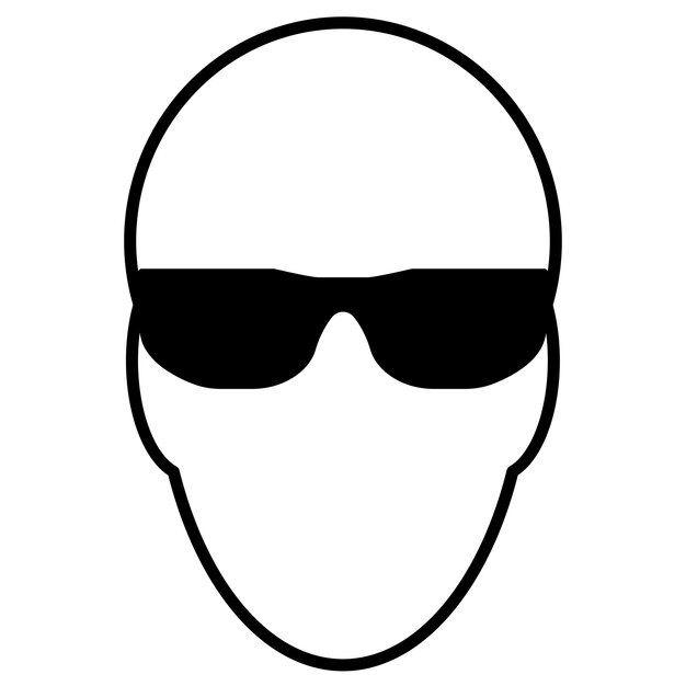 Use gafas de seguridad aisladas sobre un fondo blanco