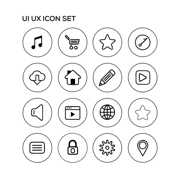 User Interface Universal Solid Icon Set Icons are Suitable for Web Page Mobile App UI UX and GUI