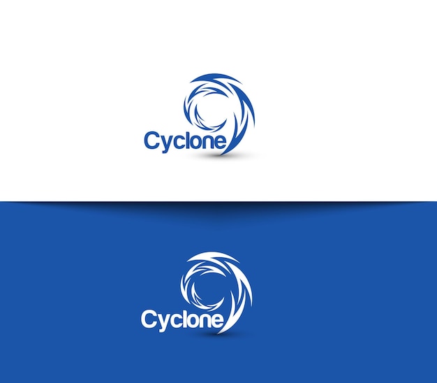 Uso del diseño del logotipo de ciclón