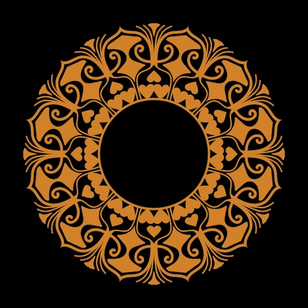 El uso del diseño de Mandala de lujo puede ser el producto y la portada del libro.