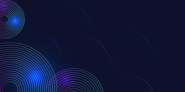 Uso de fondo de concepto de tecnología futurista digital azul y púrpura para negocios, póster, plantilla