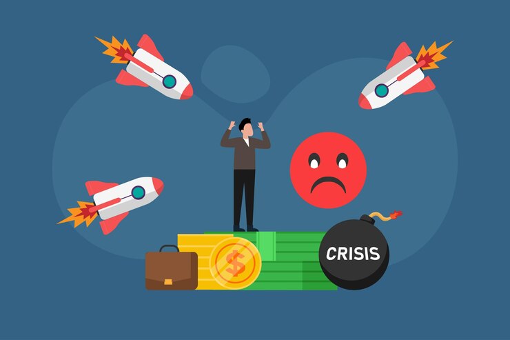 Vector uso de los fondos de caja acumulados durante la crisis económica