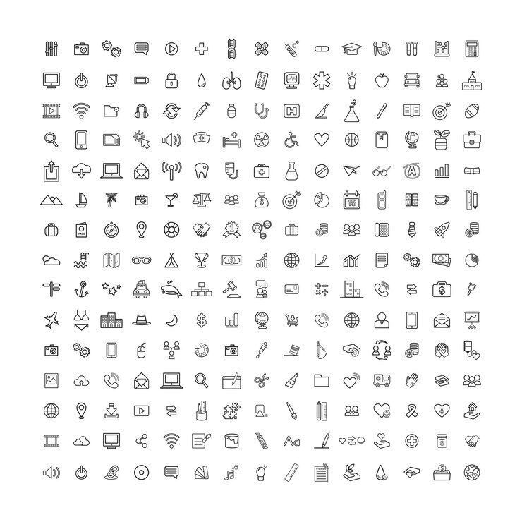 Vector uso del icono