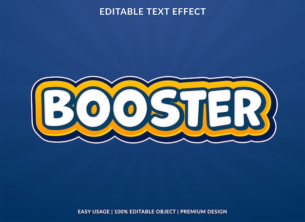 uso de plantilla editable de efecto de texto de refuerzo para el logotipo y la marca de la empresa
