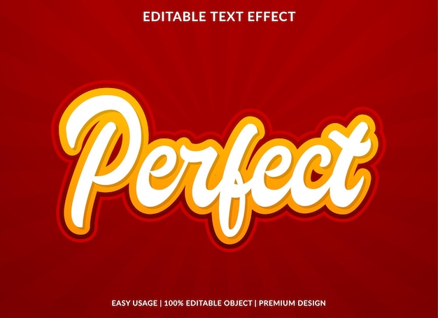 Uso de plantilla de efecto de texto editable de suerte para el logotipo y la marca de la empresa