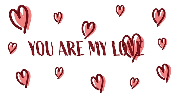 Usted es mi historia de amor símbolo de amor