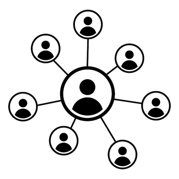 Usuarios Red Círculos Conectados