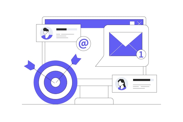 Utilización de campañas de correo electrónico y boletines informativos para acercarse al mercado objetivo Estrategia de negocios en línea web