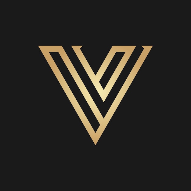 V Letter Logo Design Vector