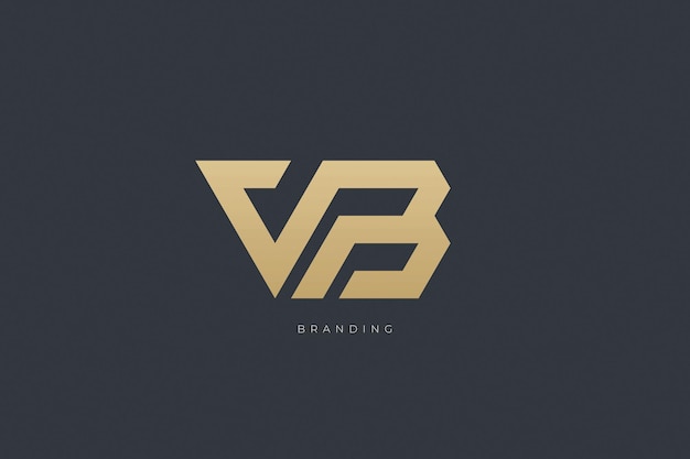 V Letter VB Combination Monogram Logo