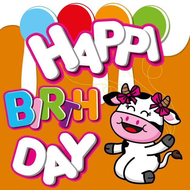 vaca de cumpleaños