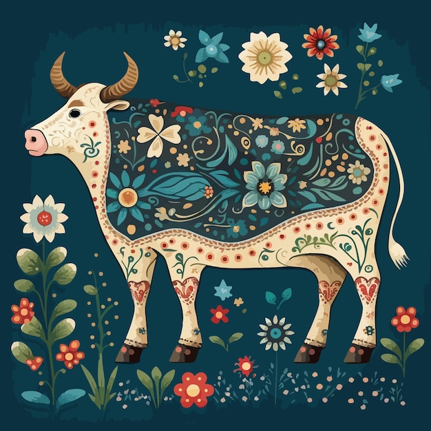 Vector vaca_escandinava_1