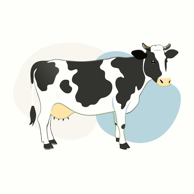 una vaca con una etiqueta que dice vaca en ella