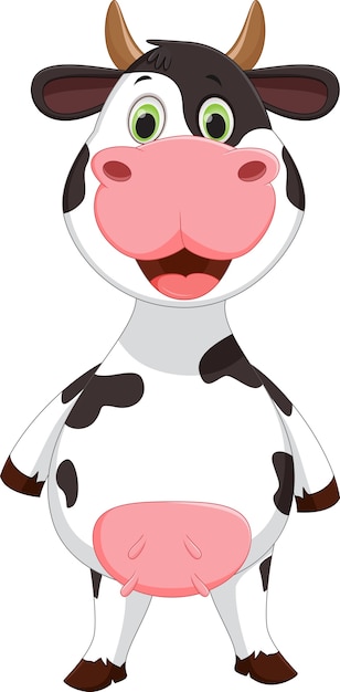 Vaca feliz, caricatura