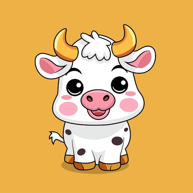 Una vaca linda con una cara dulce.