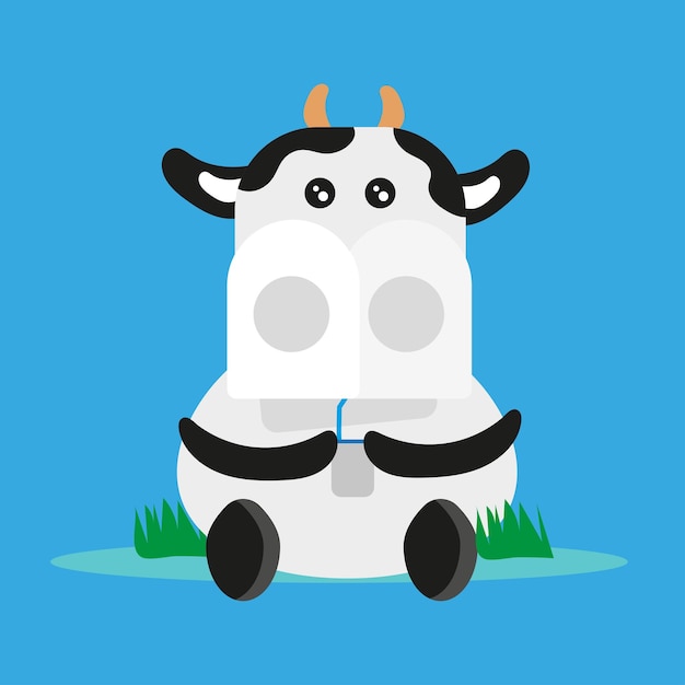 vaca plana es un animal muy bonito