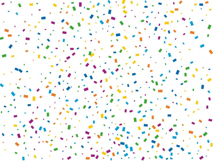 Vector vacaciones confeti rectangular luz arco iris brillo confeti fondo color textura festiva