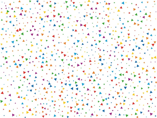 Vacaciones Triangular Confeti Luz Arco iris brillo confeti fondo Color textura festiva