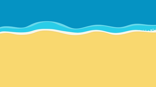 Vacaciones de verano en el mar en elementos de playa ilustración