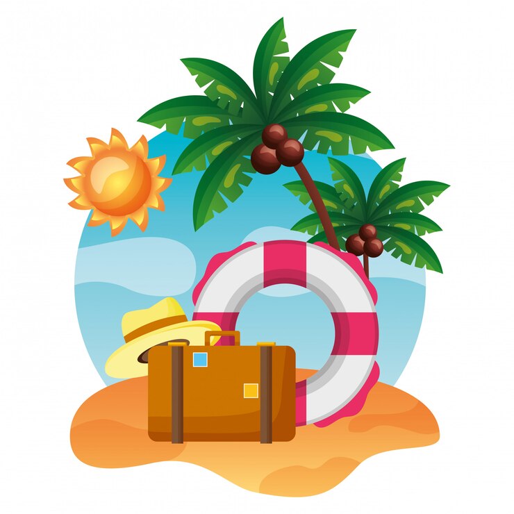 Vector vacaciones de verano