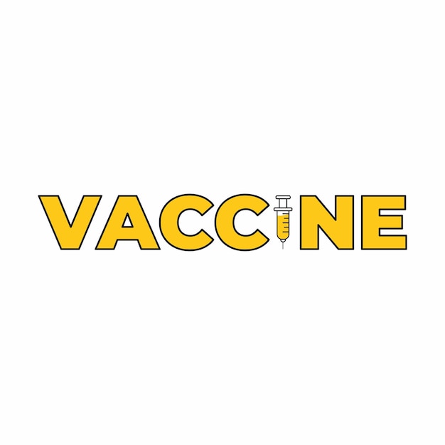Vacuna con icono de inyección