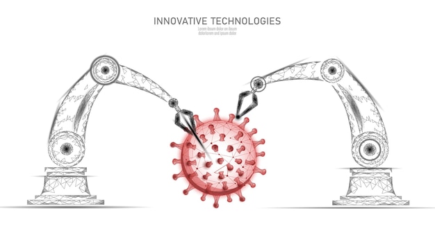 Vacuna de microscopio de virus