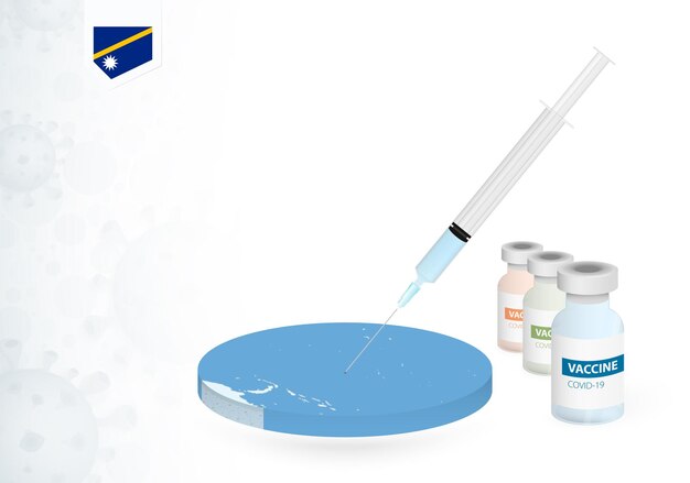 Vacunación en nauru con diferentes tipos de vacuna covid19