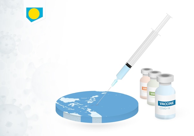 Vacunación en palau con diferentes tipos de vacuna covid19