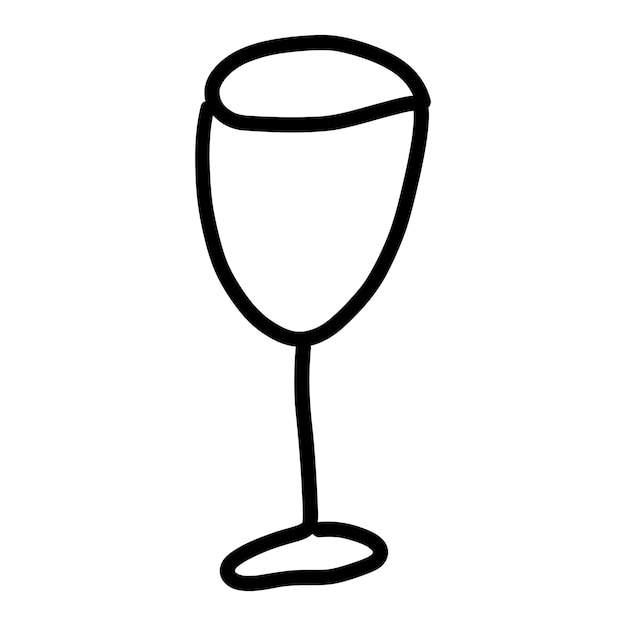 Vector vajilla de vino de mesa de vacaciones de navidad dibujos dibujos de iconos de elementos de línea ilustración vectorial