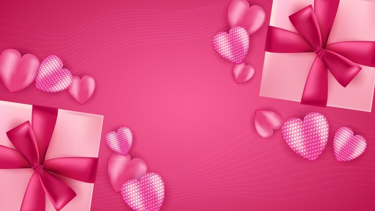 Vector valentín gradiente vector fondo con el amor para la invitación de fondo
