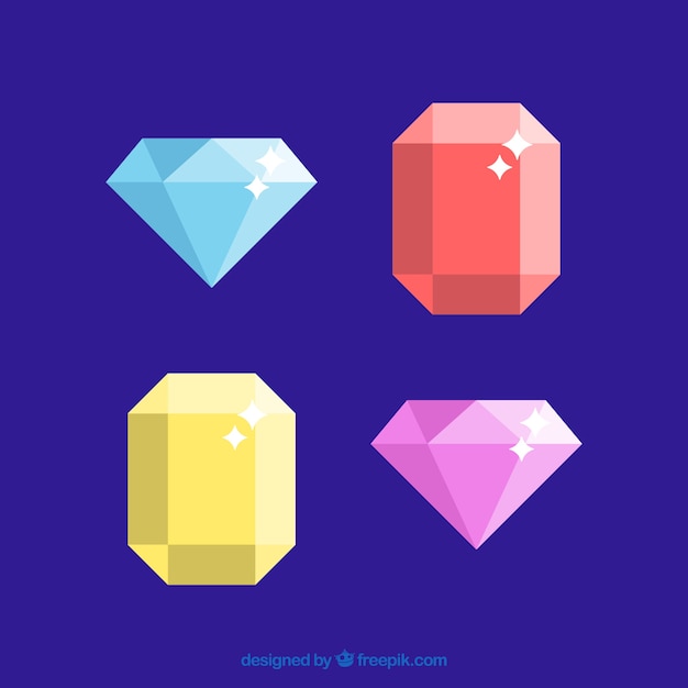 Valentín joya y el diamante en dos colores