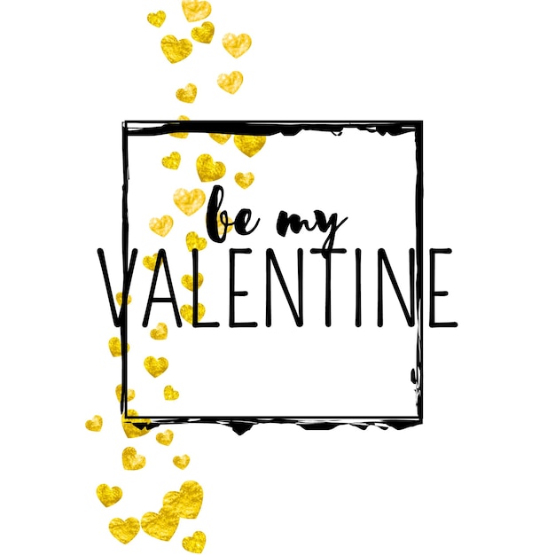 Valentine day glitter romantic voucher for celebration gráfico