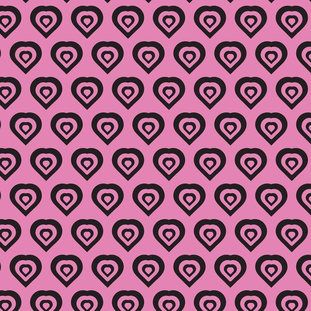 Valentine y Heart Seamless Pattern BackgroundHeart Patrón Iconos y gráficos de arte vectorial