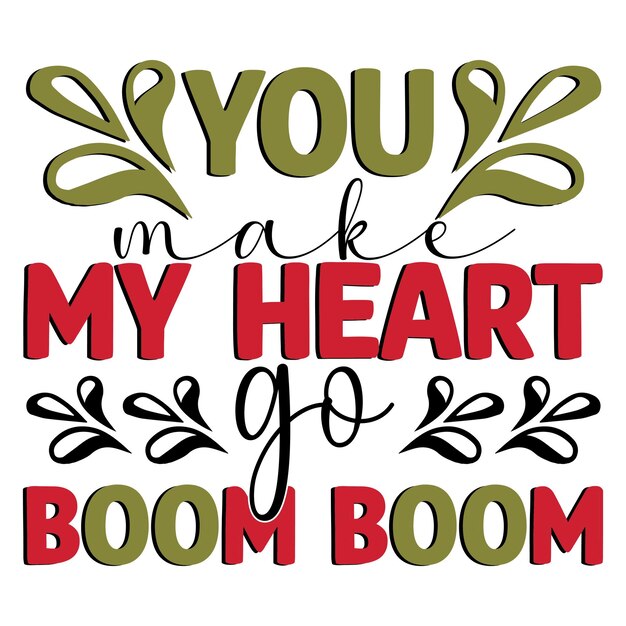 Valentine Tipografía Diseño de camisetas