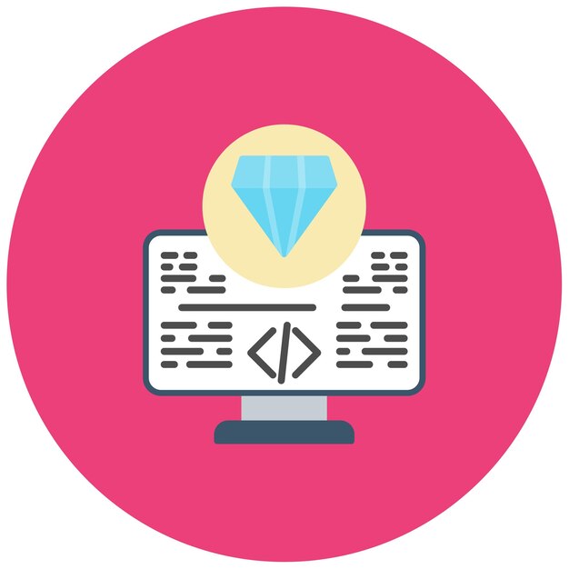 Valiosa ilustración plana del software