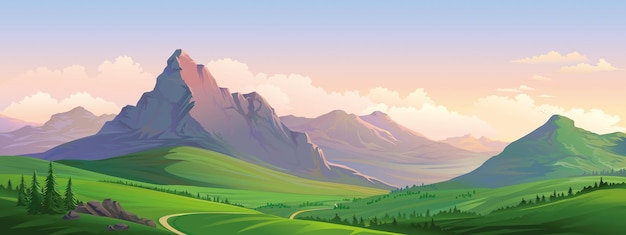 El valle de las montañas serenas