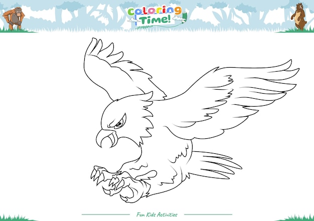 Vamos a colorearlo lindo animal de dibujos animados