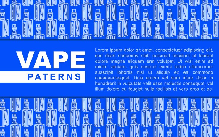 Este vape de fondo simple, con vape de patrones de fondo tiene un aspecto impresionante.