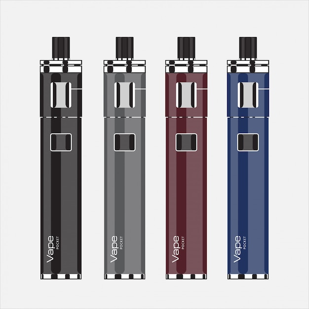 Vector vape pocket electric cigar illustration