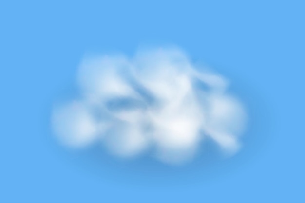 vapor de humo blanco en fondo transparente vector nube realista