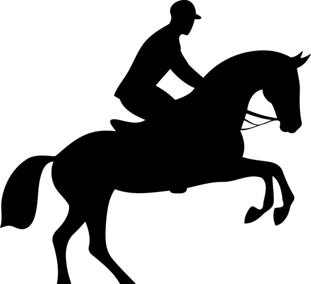 vaquero, hombre, equitación, un, caballo, en, un, rodeo, equitación